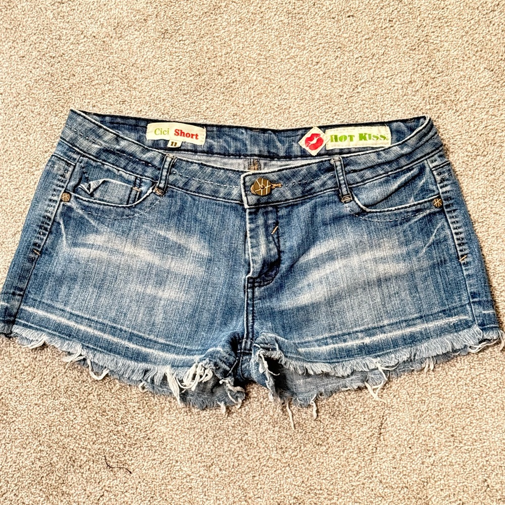 Hot Kiss Women's Blue Denim Shorts